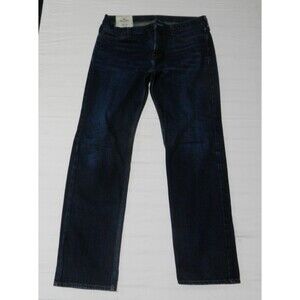 Men's Hollister Classic Straight Denim Jeans Dark Blue 32 x 32